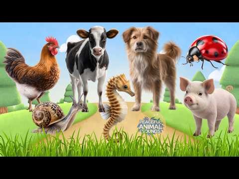 Farm Animal Habitat: Hen, Pig, Dog, Snail, Cow, Beetle, Panda, Monkey – Animal Moments