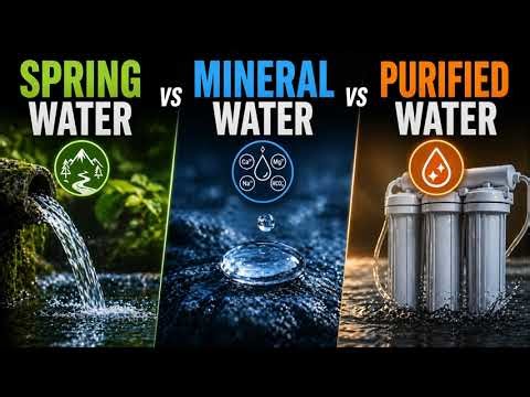 Spring Water vs Mineral Water vs Purified Water Explained