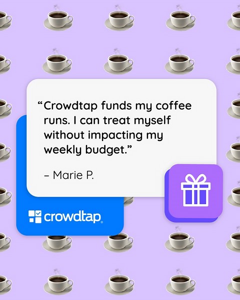 15 reactions · 22 comments | Grab your coffee fix with your Crowdtap rewards. ☕✨ What's your go-to coffee order? #Crowdtap #Rewards #SaveMoney #Surveys #Freebies | Crowdtap | Facebook