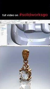 SolidWorks 2025 video tutorial#3 - Advanced Blend Surface Modeling - Gold Pendant PART II
