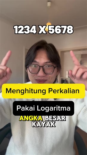 Ternyata Gini Cara Hitung Perkalian Jaman Dulu. #belajarsemenit #itb #matematika #kalkulator #logaritma