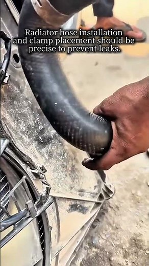 Prevent Radiator Leaks Perfect Hose & Clamp Installation #RadiatorLeak #DIYAuto #LeakFix #AutoRepair
