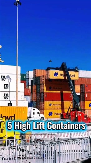 5 High Lift Container Machines You Must See 🚢🔥#shorts #shortsfeed