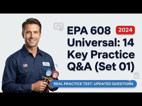 EPA 608 Universal Exam 2026: 14 Must-Know Questions to Pass Fast!
