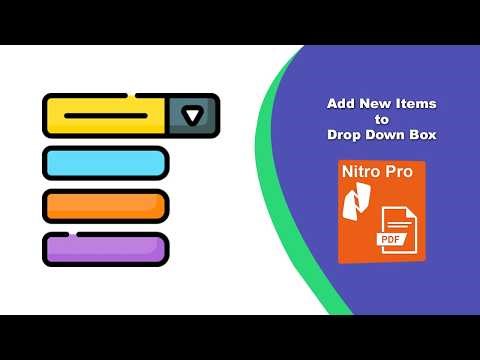 How to Customize Combo Box Fields in Nitro Pro Fillable PDF Forms