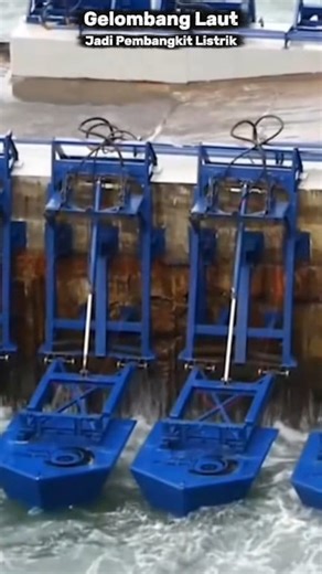 Ombak Jadi Energi Tanpa Batas #pembangkitlistrik #ecowavepower #reels | Chiang Fu