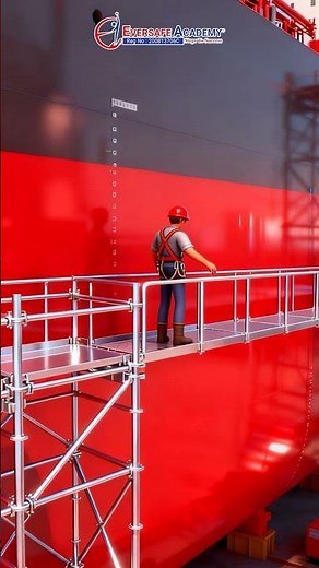 One misstep on an unsafe scaffold is all it takes to change your life forever. 🏗️ #safetytraining