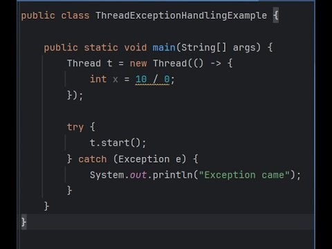Java Interview Trap: Thread Exceptions Even Senior Developers Get Wrong