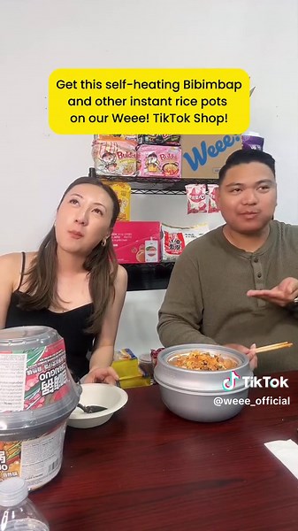 Thank you all for our most liked Weee! Wednesday Live! We cooked all our favorites - including this self-heating Kimchi-style Bibimbap. So convenient and delicious! 🍲😋 Try all the other flavors too on our Weee! TikTok shop and be sure to catch our Weee! Wednesday lives for flash sales, giveaways and so much more! #weeeasiansupermarket #tiktokshop #tiktoklive #selfheating #selfheatingmeal #selfheatingricemeal #bibimbap #kimchibibimbap #instantbibimbap #selfheatingbibimbap #ricemeals #cookingsho