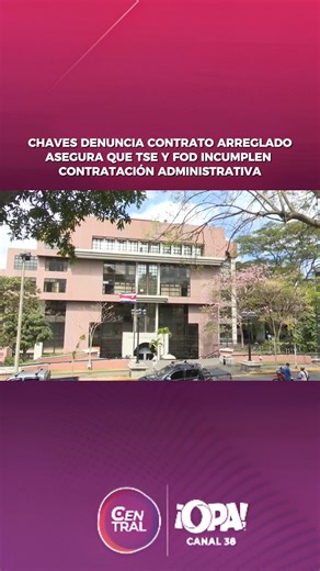 Central Noticias Canal 38 on Instagram: "#Política El presidente denunció que la relación entre el Tribunal Supremo de Elecciones (TSE) y la Fundación Omar Dengo responde a un contrato “arreglado” que, según su criterio, no cumple con la Ley de Contratación Administrativa. 📷Recuerde sintonizar #CentralNoticias de lunes a viernes a las 2 p. m. en Central Ahora y nuestra edición estelar a las 8 p. m. por Gente Opa #Canal38. Nos encuentra en 20 digital de Liberty, 20 análogo y 701 digital de Telec