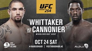 UFC 254: Robert Whittaker vs Jared Cannonier [Repetición] Cobertura, Resultado, Ganador