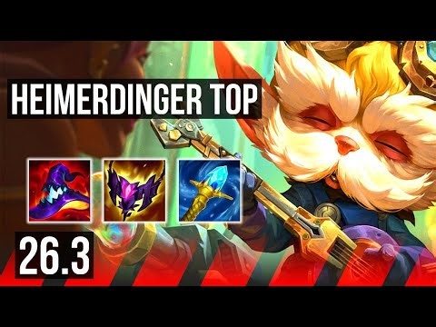 HEIMERDINGER vs GAREN (TOP) | 52K damage, 5k gold comeback | EUW Grandmaster | 26.3