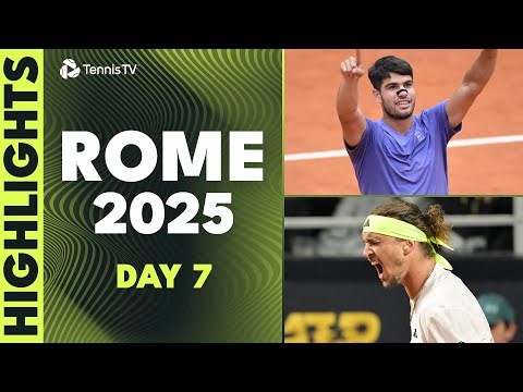Zverev Takes On Fils; Sinner, Alcaraz, Draper, Musetti & More In Action | Rome 2025 Highlights Day 7