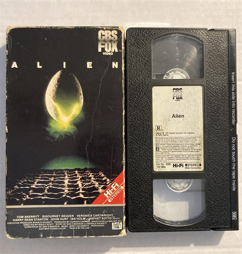 Vintage Alien VHS Tape 1979 Cult Sci-fi Sigourney Weaver CBS Fox Video - Etsy