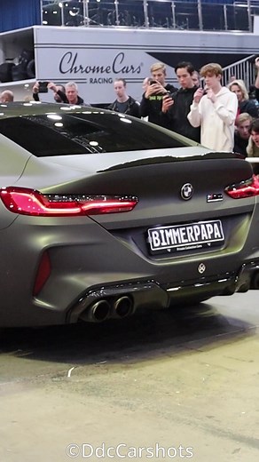 BMW M8 Rev Sound Compilation - Akrapovic Exhaust | Indoor Car Show