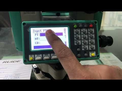 Resection method in Ruide RQS Total Station