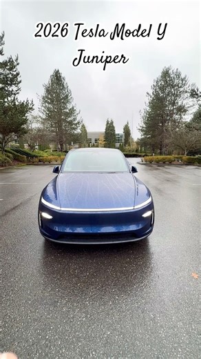 2026 Tesla Model Y Juniper Exterior | Rain | Deep Blue Metallic