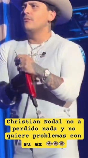 Christian Nodal no a perdido nada y no quiere problemas con su ex