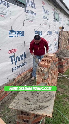 Masons at Work 🔥 Laying Brick Like Pros #Construction #brickwork #brick #mason