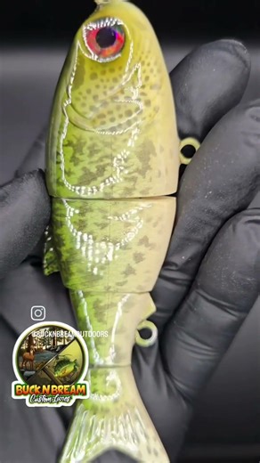 Crappie pattern on the 4 piece swimbait #bucknbreamcustomlures #crappie #bassfishing