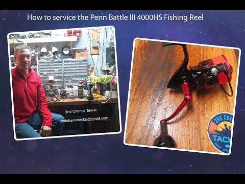 Penn Battle III 4000HS Spin Fishing Reel How To Service