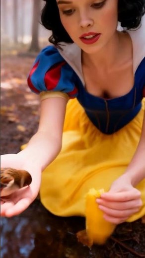 Snow White Lost in the Enchanted Forest! 🌲😱 🍎 | Stories for Children in Italian #shorts