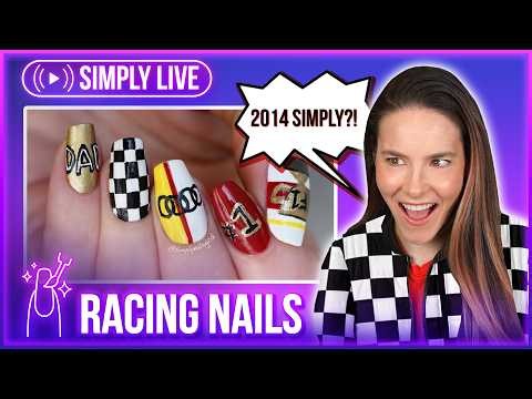 Simply Doing F1 Racing Nail Art?! 🏁🏎️ 🔴LIVE