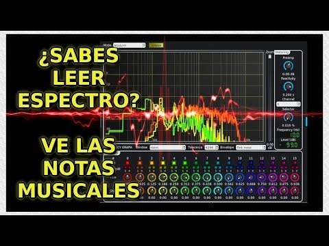 How to use an audio spectrum analyzer (tested on Linux), and see musical notes.