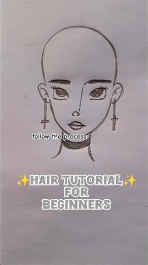 how to learn Hair Sketch drawing for Beginners #beginnerarttips #drawinglessons #art