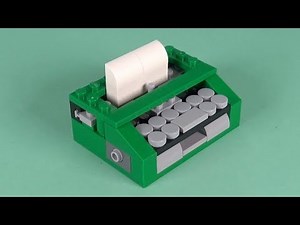 LEGO Typewriter Building Instructions - LEGO Classic 11005 "How To"