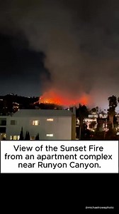 SUNSET FIRE LATEST: The most intense fire activity is occurring on the southwestern side, where helicopters are actively engaged. On the eastern side, flames are still active within the interior, but the perimeter is holding steady along a fire road with ground crews stationed in the area. At the heel of the fire, active flames have been extinguished, though smoldering continues inside. This update comes from the helicopter coordinator (HelCo) via radio traffic. Info via Watch Duty App 🎥: IG/mi