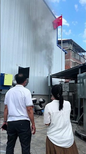 Industrial black smoke electrostatic smoke removal method #smokeremovalmachinery