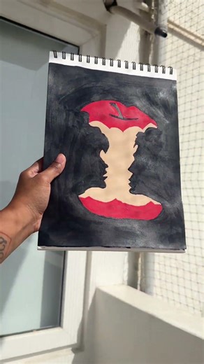 Alphabet art series ✨ : H - Hidden Image Painting #artreels #alphabetartseries #creativeart #art