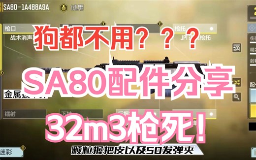 击败KZ的大杀器！日本赛区VOLT.Ryo的SA80配件分享