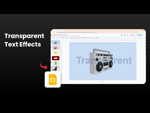 How to Make Text & Shape Semi Transparent in Google Slides