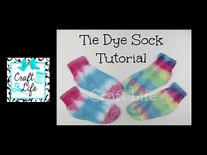 Craft Life ~ Jacy and Kacy DIY ~ Tie Dye Sock Tutorial