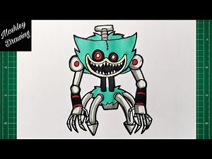 How to Draw The Prototype Huggy - Poppy Playtime