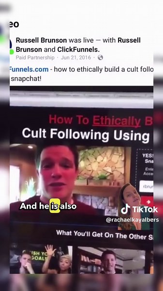 You might have seen ClickFunnels founder Russell Brunson going viral for punching a 14-year-old child in the head on January 20. He is now barred from coaching wrestling in the state of Idaho. But I think he should be barred from a whole lot more than that. Here’s what you might not know about Russell Brunson. He partnered with predator Tim Ballard on the Operation Underground Railroad documentary, which he also used as a business-building opportunity to promote ClickFunnels any chance he got. C