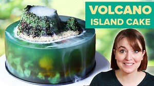 Katie tries to make a volcano jelly island cake! Check out kitchenjournal_bykalpana on instagram or facebook for more of her cool cakes: https://www.instagram.com/kitchenjournal_bykalpana/ https://www.facebook.com/customcakesbykalpana | Tasty Vegetarian