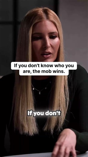 The faster the world moves, the harder it becomes to know your own truth. Ivanka Trump touches on a powerful reality: if you haven’t done the work to define who you are, the mob will gladly do it for you. It’s a challenge to slow down in a society that worships constant accessibility and reaction, but finding that stillness is the only way to escape the noise of social media conflict. Sometimes, the most radical act is simply knowing exactly where you stand. #selfdiscovery #mindsetmatters #ivank