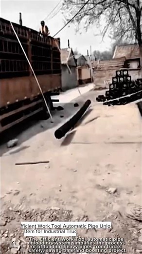 Efficient Work Tool Automatic Pipe Unloading System for Industrial Trucks