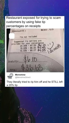 They Literally Tried To Rip Him Off And He Still Left A Tip