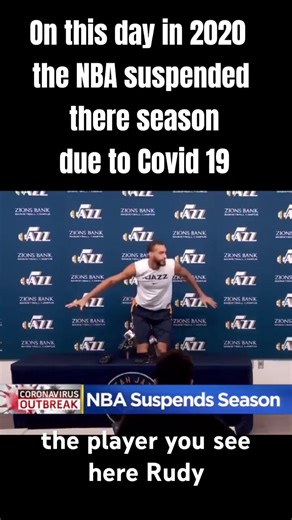 On this day in 2020 The NBA suspended there season due to Covid 19 #nba #2020