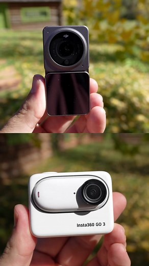 Which tiny action cam is best? 🥇 Full showdown up on my YouTube channel. #insta360go3 #djiaction2 #actioncam