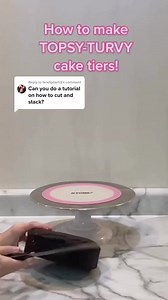 96K views · 831 reactions | Reply to @fendipilar03 topsy turvy! #tieredcake #cake #amazingcake #ombre #aliceinwonderland #topsyturvy #caketok #fyp | Off The Menu | Facebook