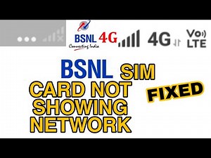 How to fix BSNL sim not showing network problem 2023