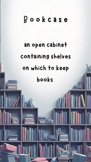 “What Is a Bookcase? | Simple English Meaning for Beginners”
