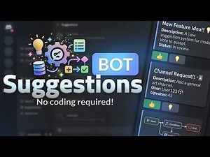 Create a Discord Suggestion Bot Without Coding 24/7 Hours Online