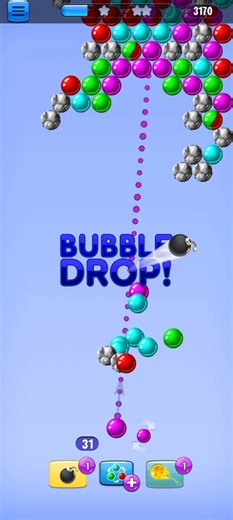 Bubble Shooter Gameplay 🎯 Can You Beat This Level? 🔥 #Shorts