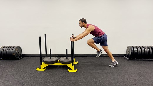 Pushing, Pulling, Rowing, and Rotating—This Sled Workout Has Everything to Better Your Fitness